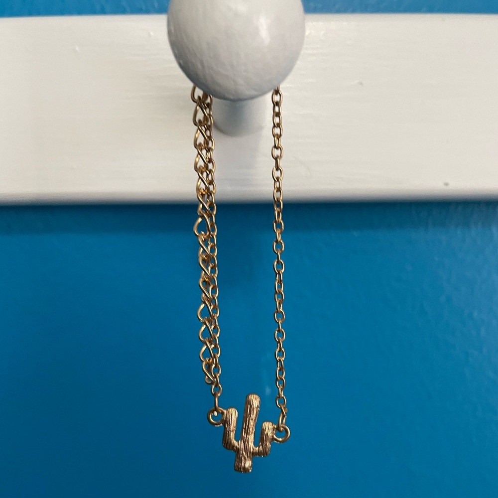 Gold Cactus Bracelet